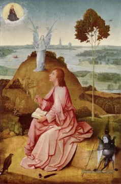  Pat Tableaux - saint john l’évangéliste sur patmos 1485 Hieronymus Bosch